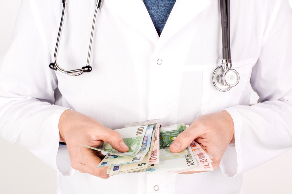 The income as a doctor